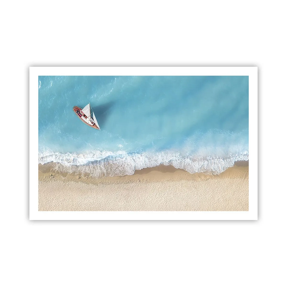 Poster - On the Border of Blue and Gold - 91x61 cm