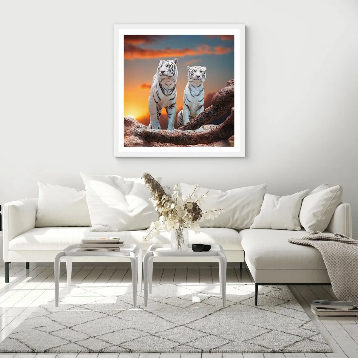 Poster in white frmae - Just Like in Narnia - 40x40 cm