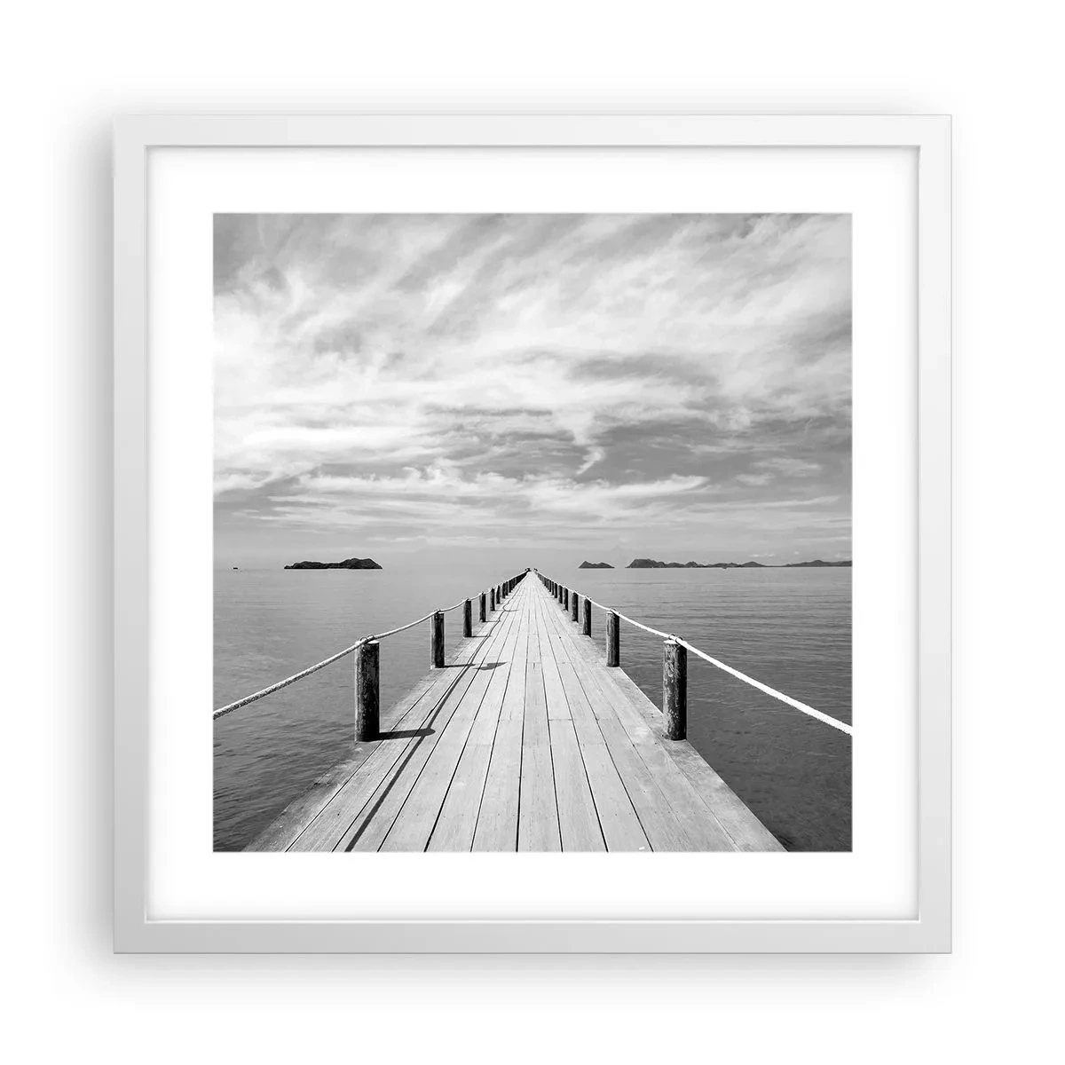 Poster in white frmae - Maybe a Trip… - 40x40 cm