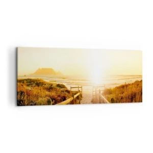 Canvas picture - Through the Dune, Towards the Sun - 100x40 cm