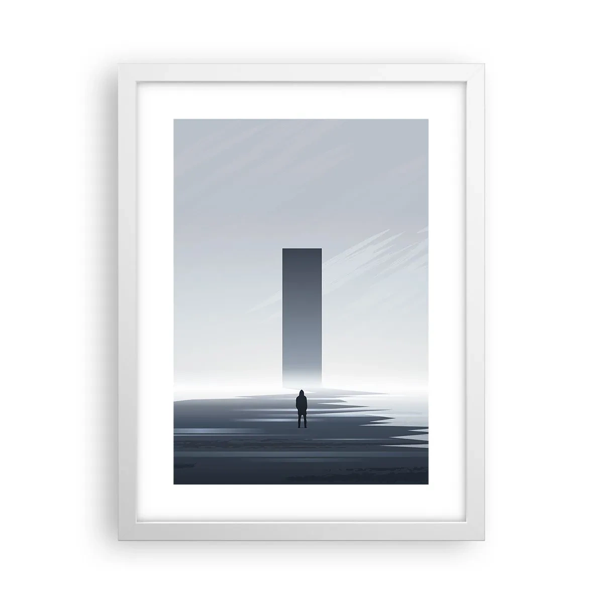 Poster in white frmae - Opportunity or Threat? - 30x40 cm