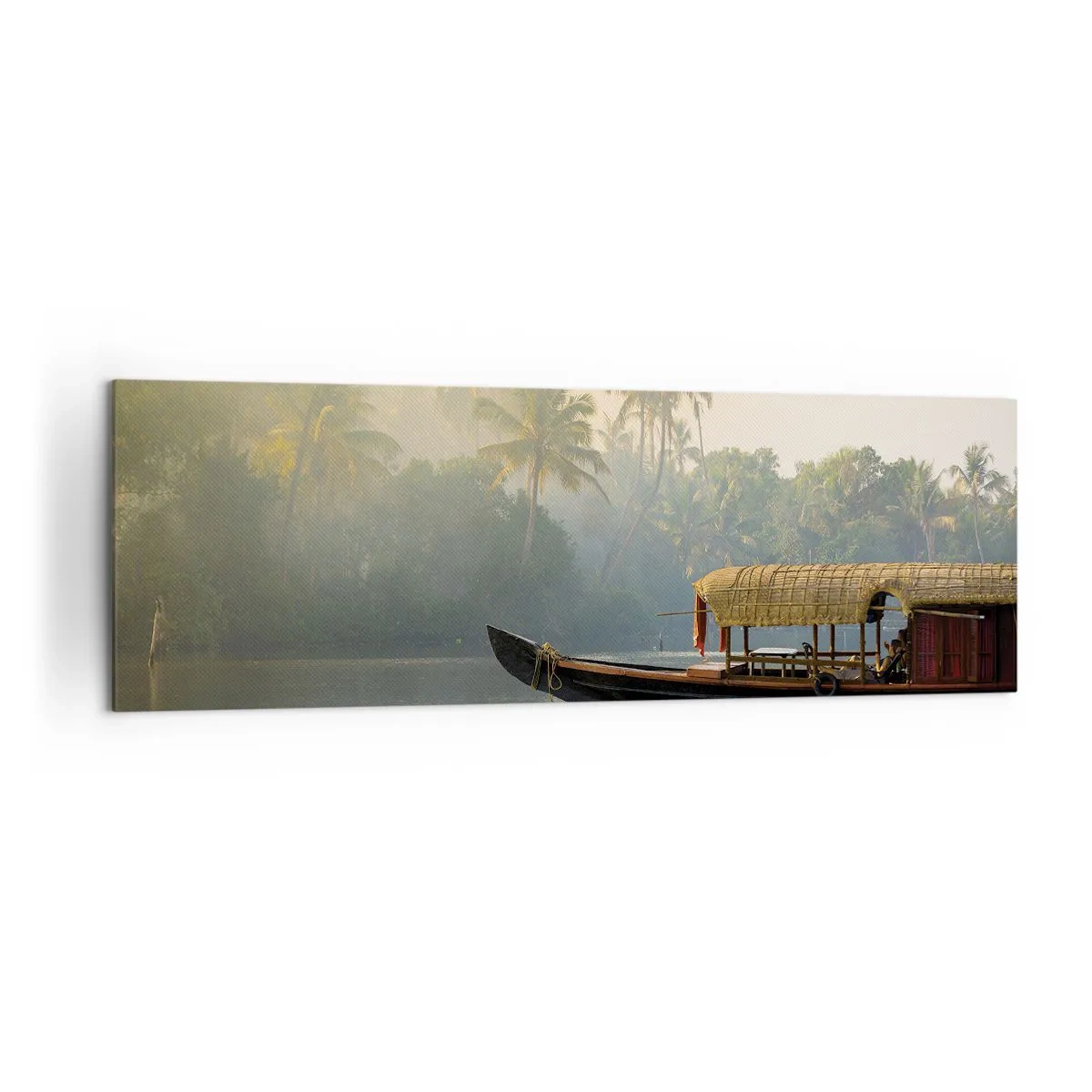 Canvas picture - House on the River - 160x50 cm