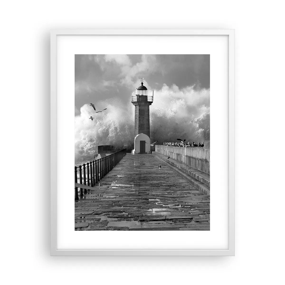 Poster in white frmae - Fearless - 40x50 cm