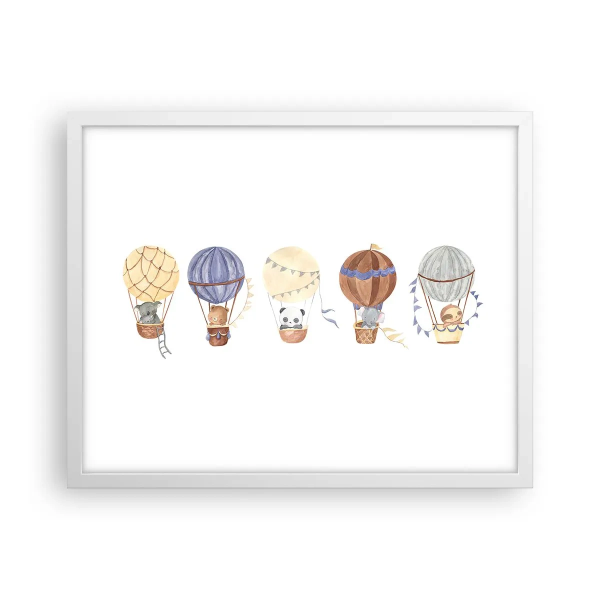 Poster in white frmae - Friends in Travel - 50x40 cm