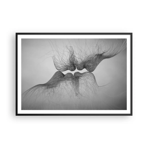 Poster in black frame - Kiss of the Wind - 100x70 cm