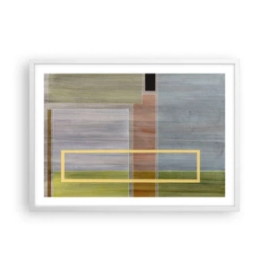 Poster in white frmae - Straight and Calm - 70x50 cm