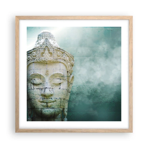 Poster in light oak frame - In Search of Light - 50x50 cm