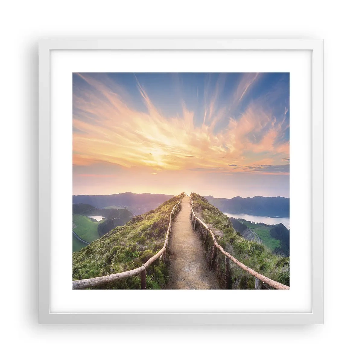 Poster in white frmae - Close to Heaven - 40x40 cm