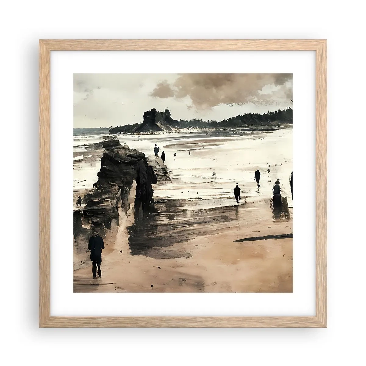 Poster in light oak frame - Summoned - 40x40 cm