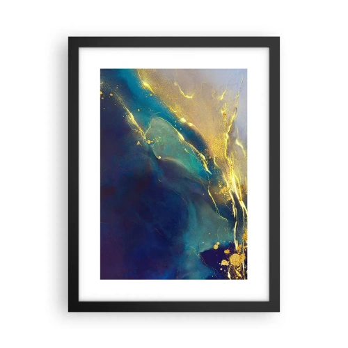 Poster in black frame - Golden Flood - 30x40 cm