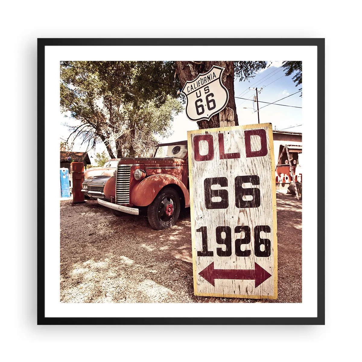Poster in black frame - Legend of an American Province - 60x60 cm