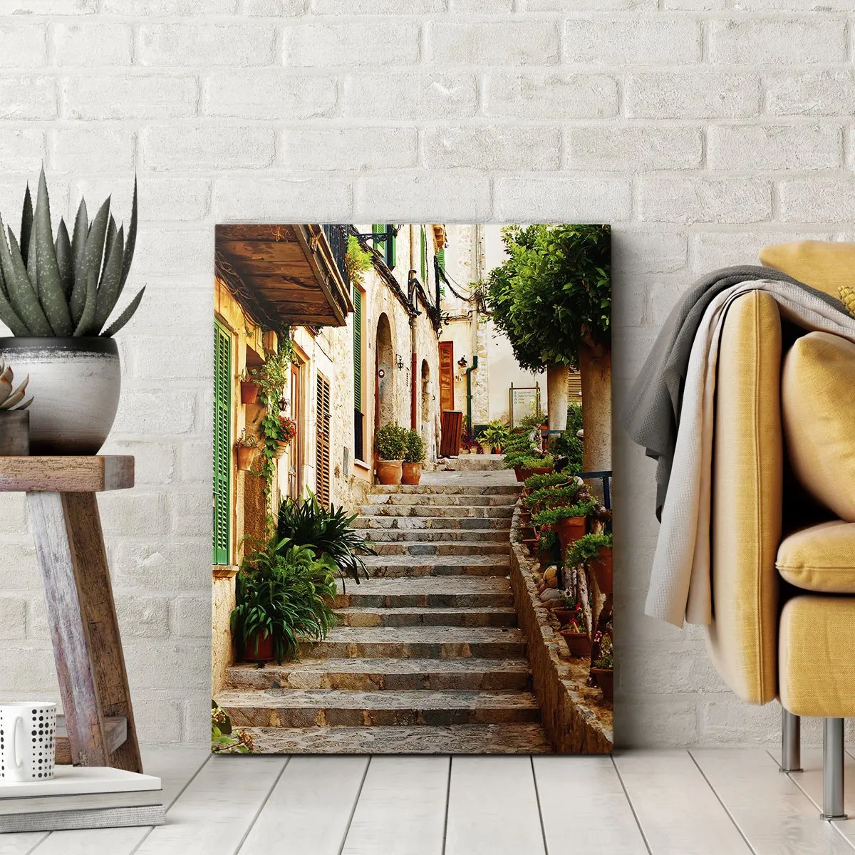 Canvas picture - Charm of Spanish Holidays - 45x80 cm