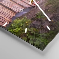 Clock face with lines