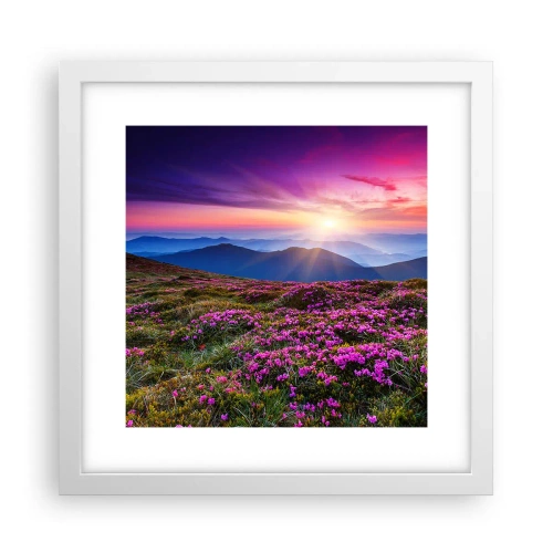 Poster in white frmae - Smells Strongly of Herbs - 30x30 cm