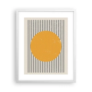 Poster in white frmae - Power of Simplicity - 40x50 cm