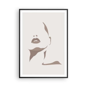 Poster in black frame - Created with Light and Shadow - 70x100 cm