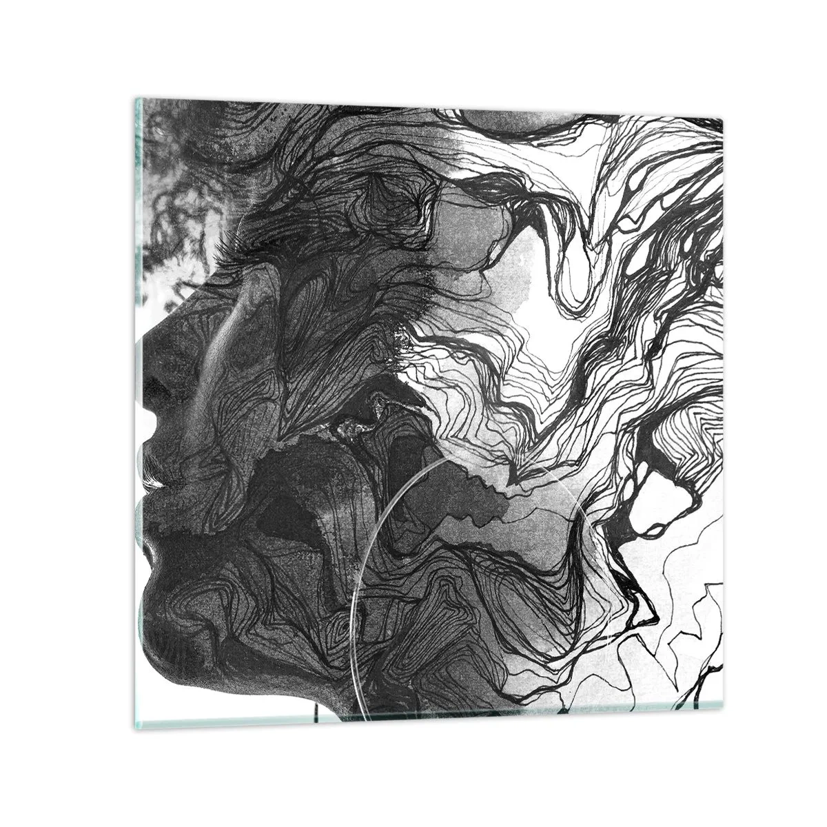 Glass picture - Wrapped up in Dreams - 30x30 cm