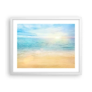 Poster in white frmae - The Big Blue - 50x40 cm