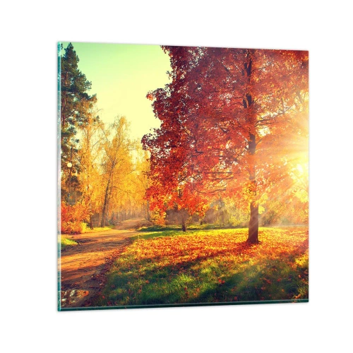 Glass picture - Ginger Is Beautiful - 30x30 cm