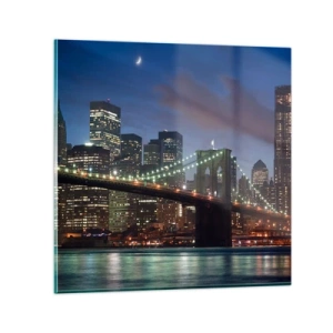 Glass picture - Starry Night  - 40x40 cm