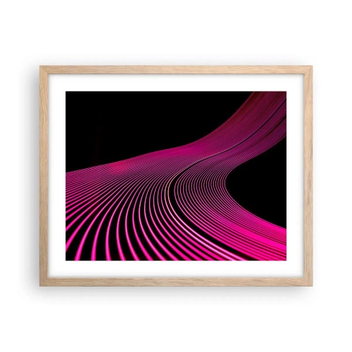 Poster in light oak frame - Alley of Light - 50x40 cm