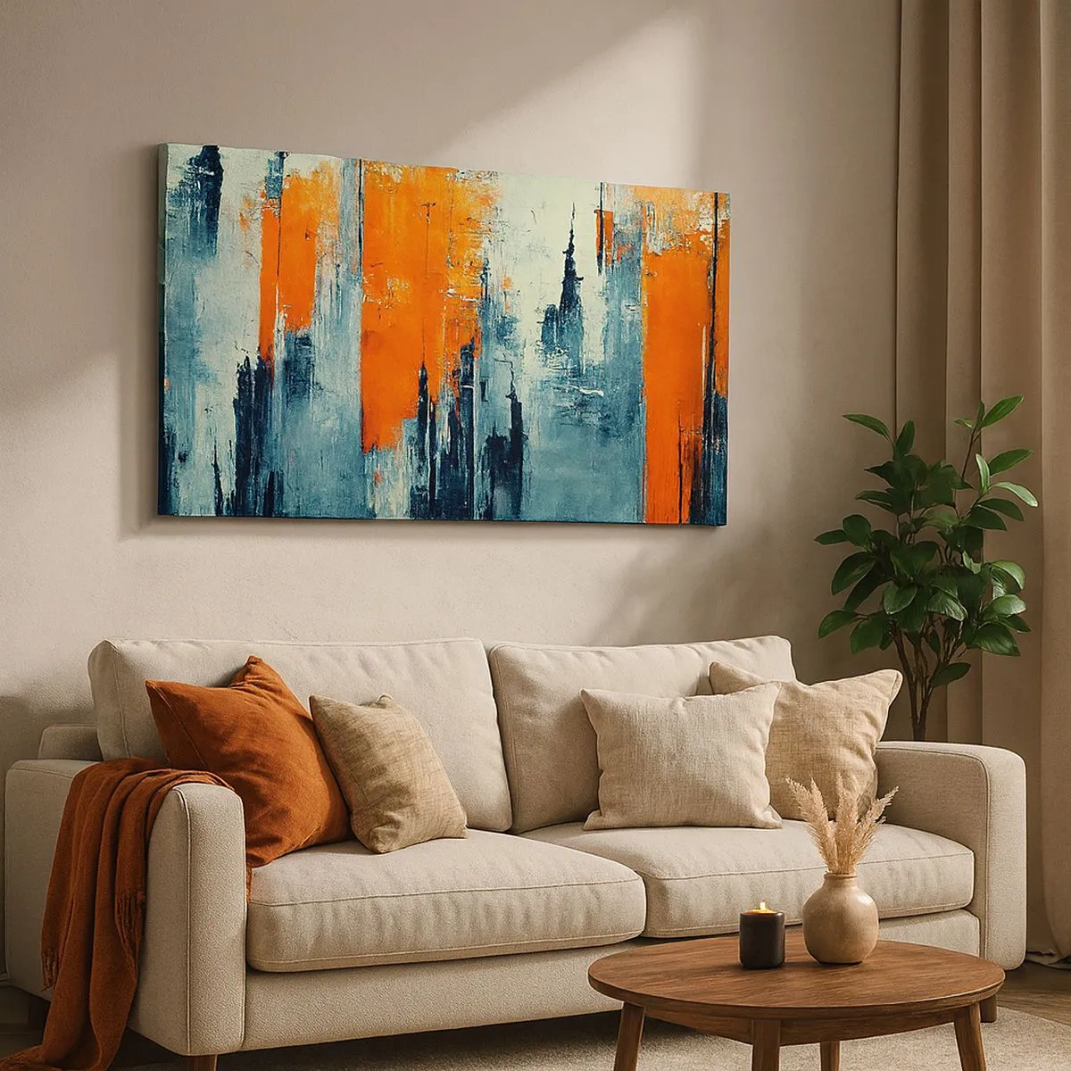 Canvas picture - Modern Landscape - 100x40 cm