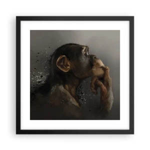 Poster in black frame - Certainly a Thinker - 40x40 cm