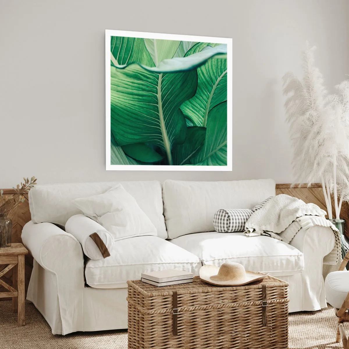 Poster - Life in Intense Green Colour - 30x30 cm
