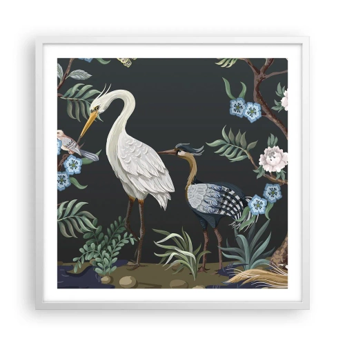 Poster in white frmae - Bird Truth - 60x60 cm
