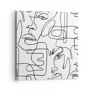 Canvas picture - Tangled up in Emotions - 70x70 cm