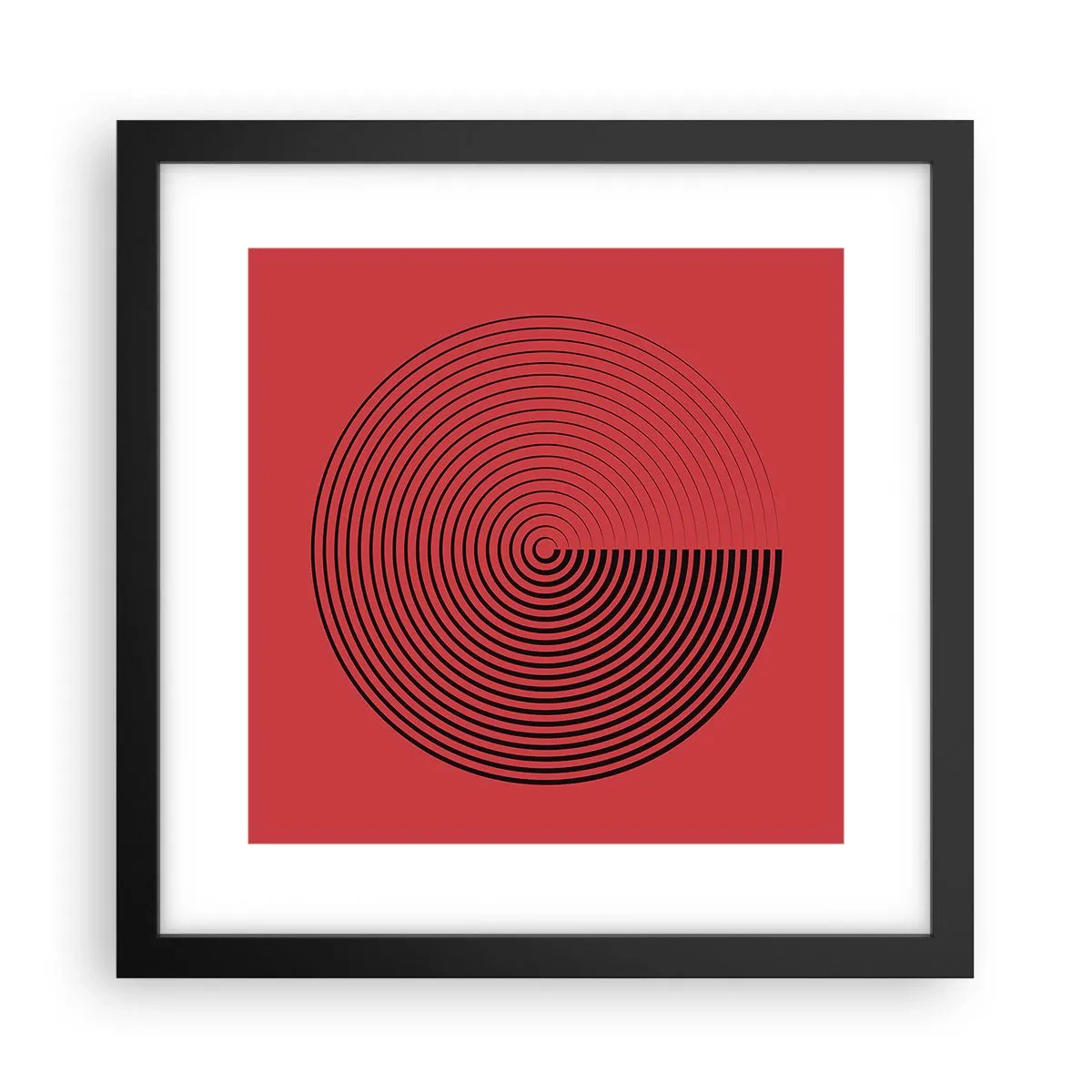 Poster in black frame - Circular Movement - 30x30 cm