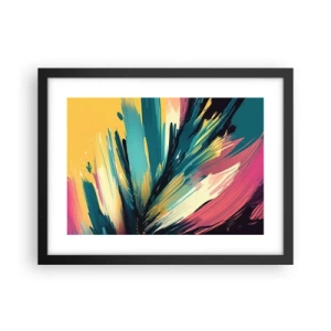Poster in black frame - Composition -Explosion of Joy - 40x30 cm