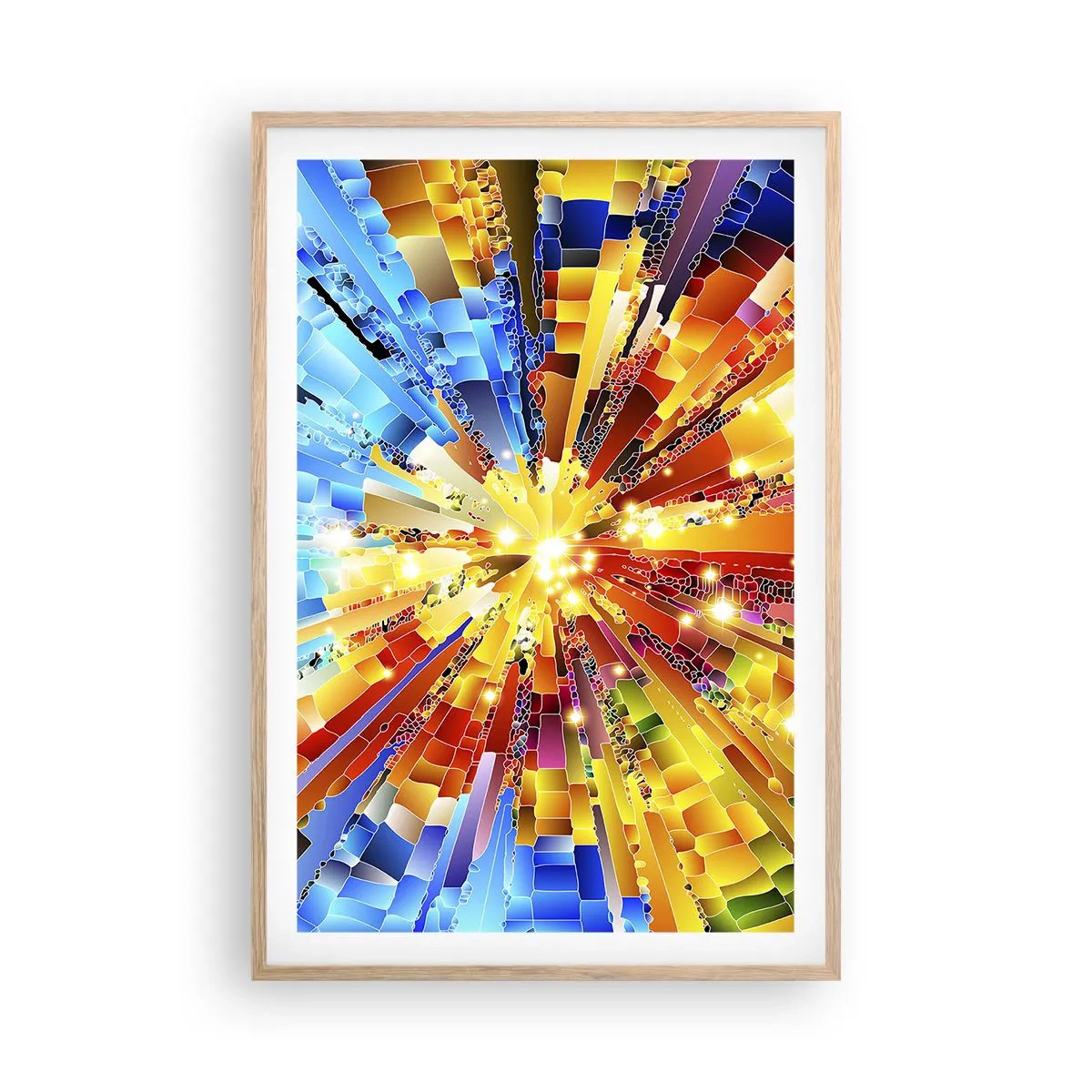 Poster in light oak frame - In Medias Res - 61x91 cm