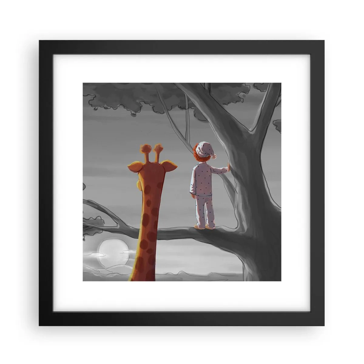 Poster in black frame - This Is Really Happening - 30x30 cm