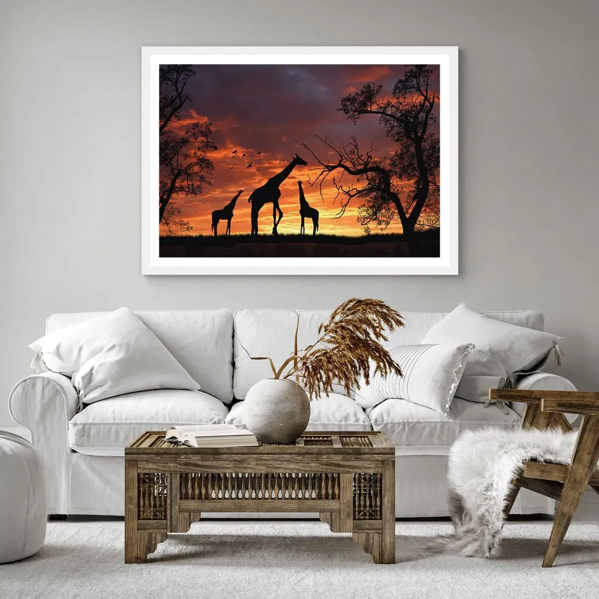 Poster in white frmae - Small Dinner among Close Ones - 40x30 cm