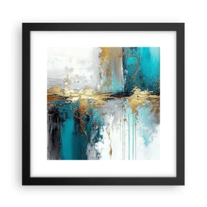 Poster in black frame - Everything Flows - 30x30 cm