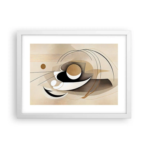 Poster in white frmae - Composition -the Heart of Things - 40x30 cm