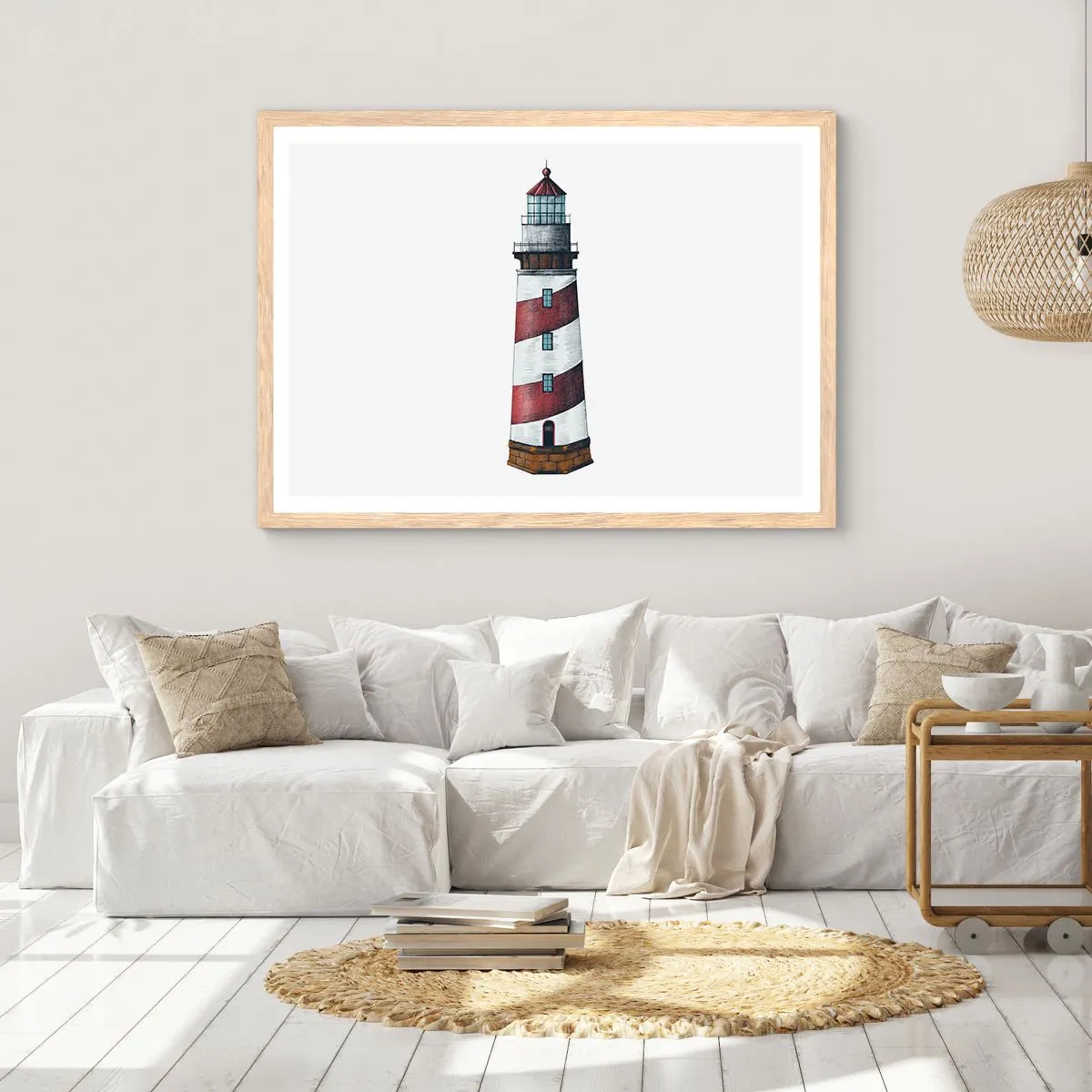 Poster in light oak frame - Always on Guard - 91x61 cm