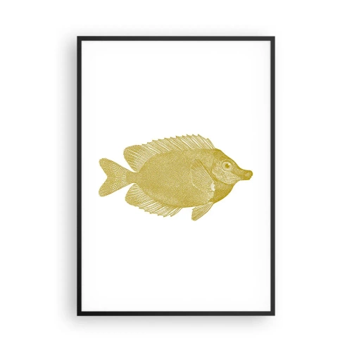 Poster in black frame - Just a Fish - 70x100 cm