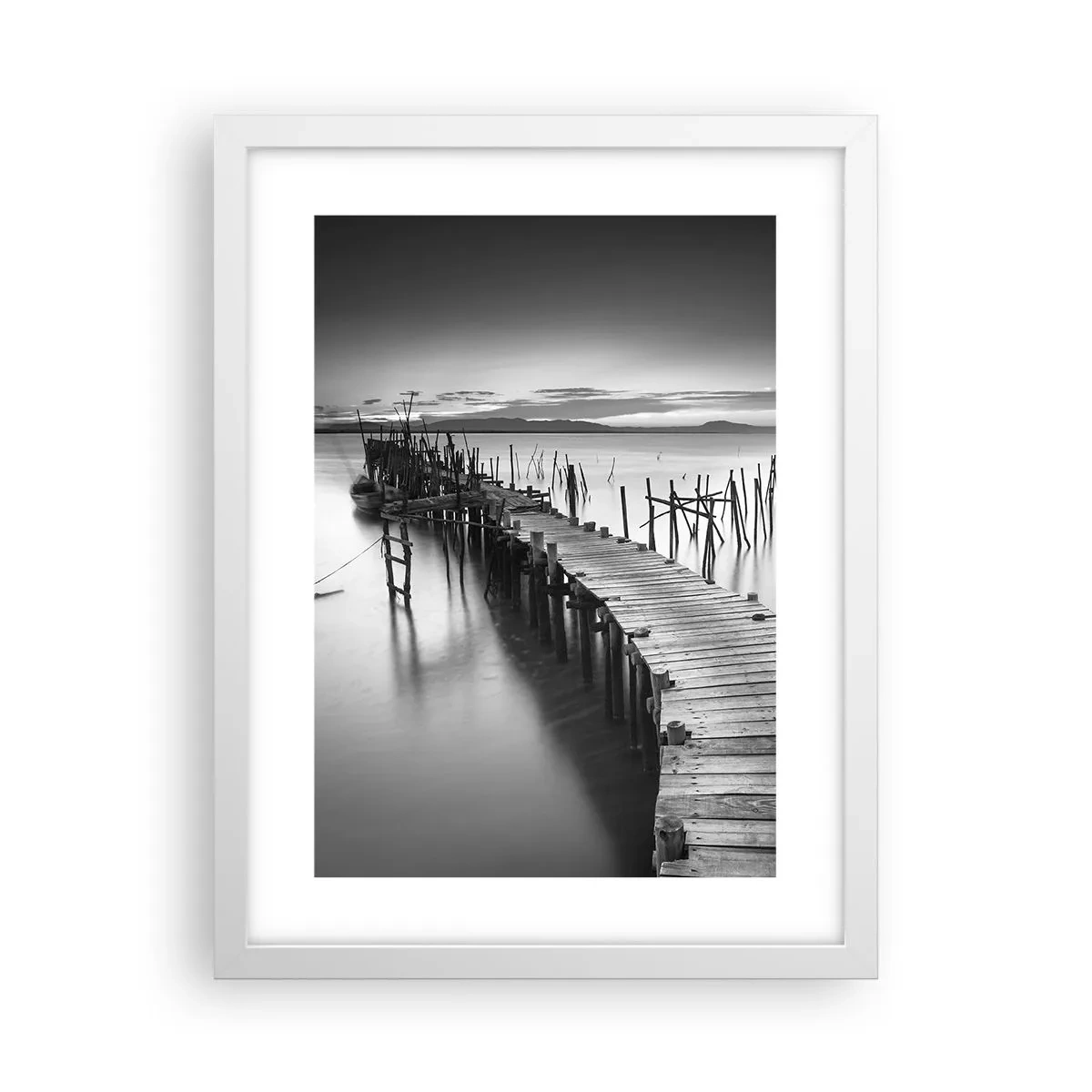Poster in white frmae - Peace of a Forgotten Shore - 30x40 cm