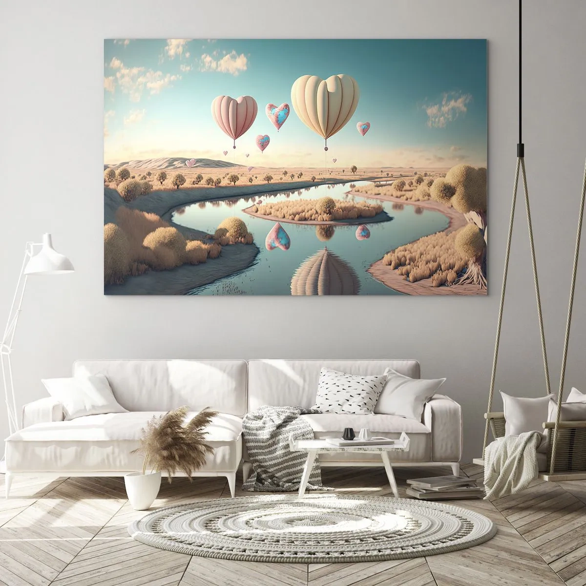 Glass picture - Love Lifts You up - 100x70 cm