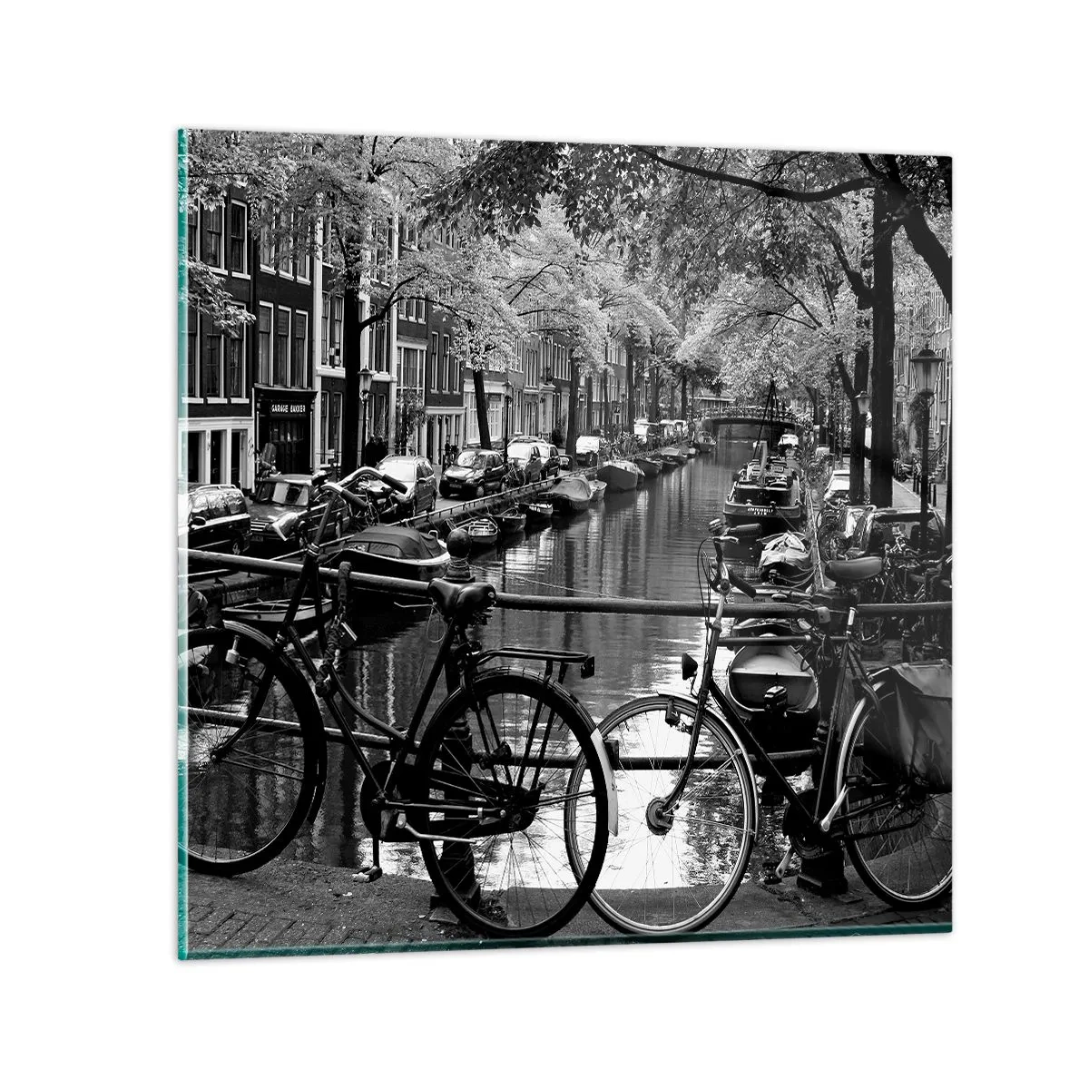 Glass picture - A Very Dutch View - 30x30 cm