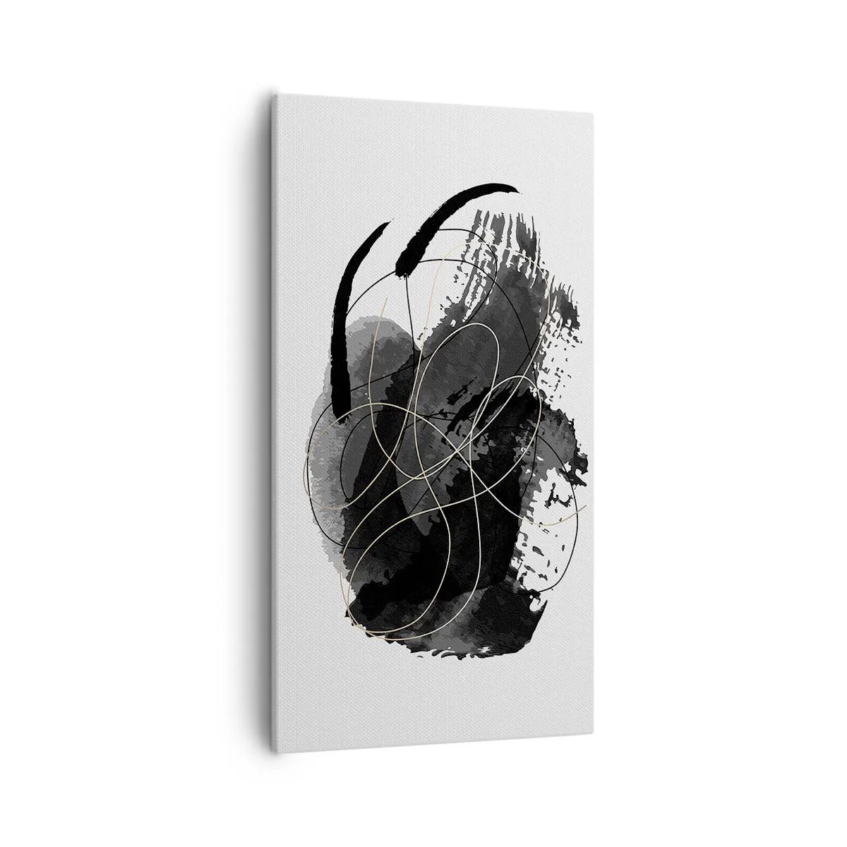 Canvas picture - Made from Black - 55x100 cm