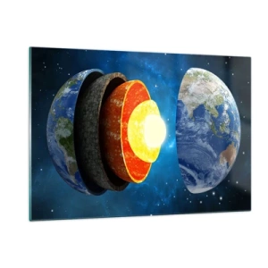 Glass picture - Journey to the Interior of the Earth - 120x80 cm