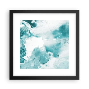 Poster in black frame - Lakes of Blue - 30x30 cm