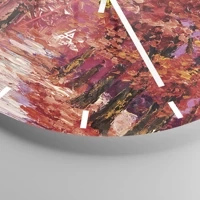 Clock face with lines