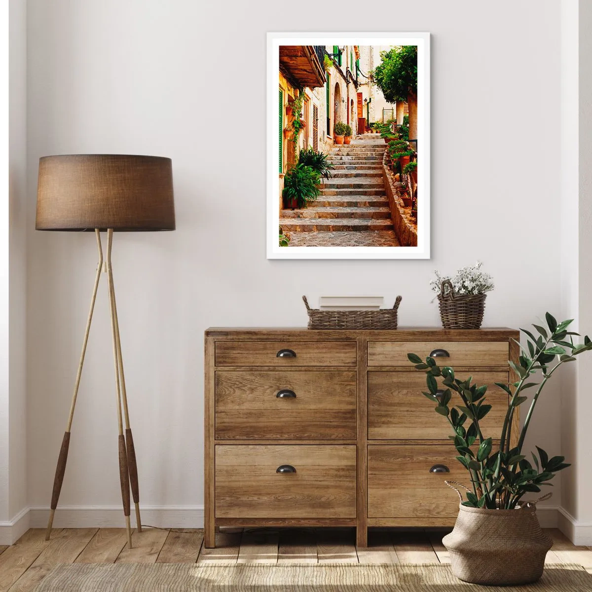 Poster in white frmae - Charm of Spanish Holidays - 40x50 cm