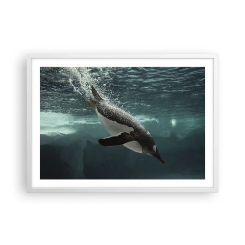 Poster in white frmae - Welcome to My World - 70x50 cm