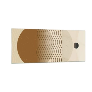 Glass picture - About the Origin of Geometrical Figures - 100x40 cm