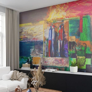 Self-Adhesive Photo Wallpaper Deluxe Sticker - Relations and Emotions - Abstraction, People, Piece - 150x105 cm